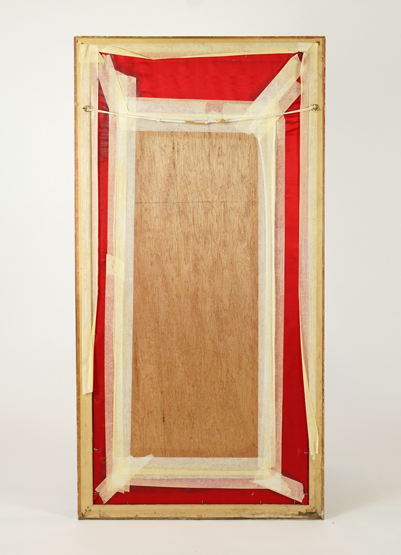 A Chinese embroidered silk 'Shou' character, early 20th century